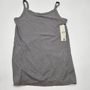 No Boundaries Ribbed Heather Grey Cami Tank Top Size L 11-13
